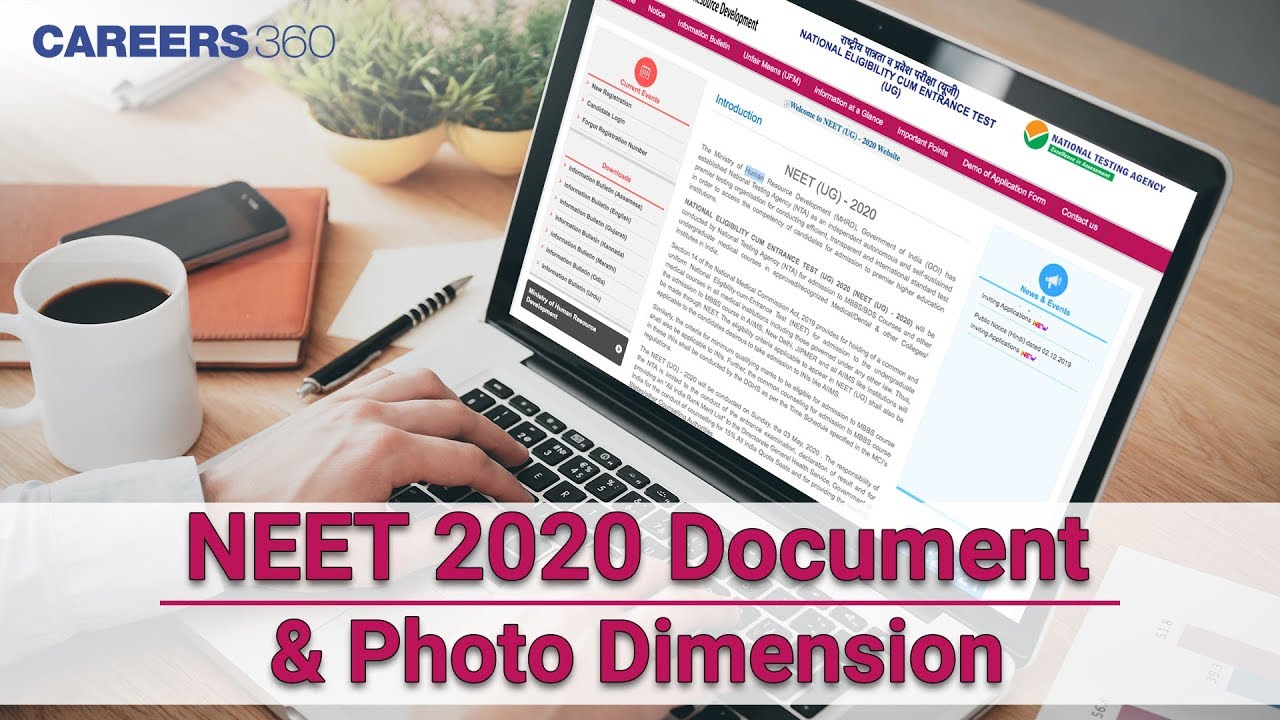 NEET 2020 Photo, Signature, Thumb & Document - Size & Dimensions