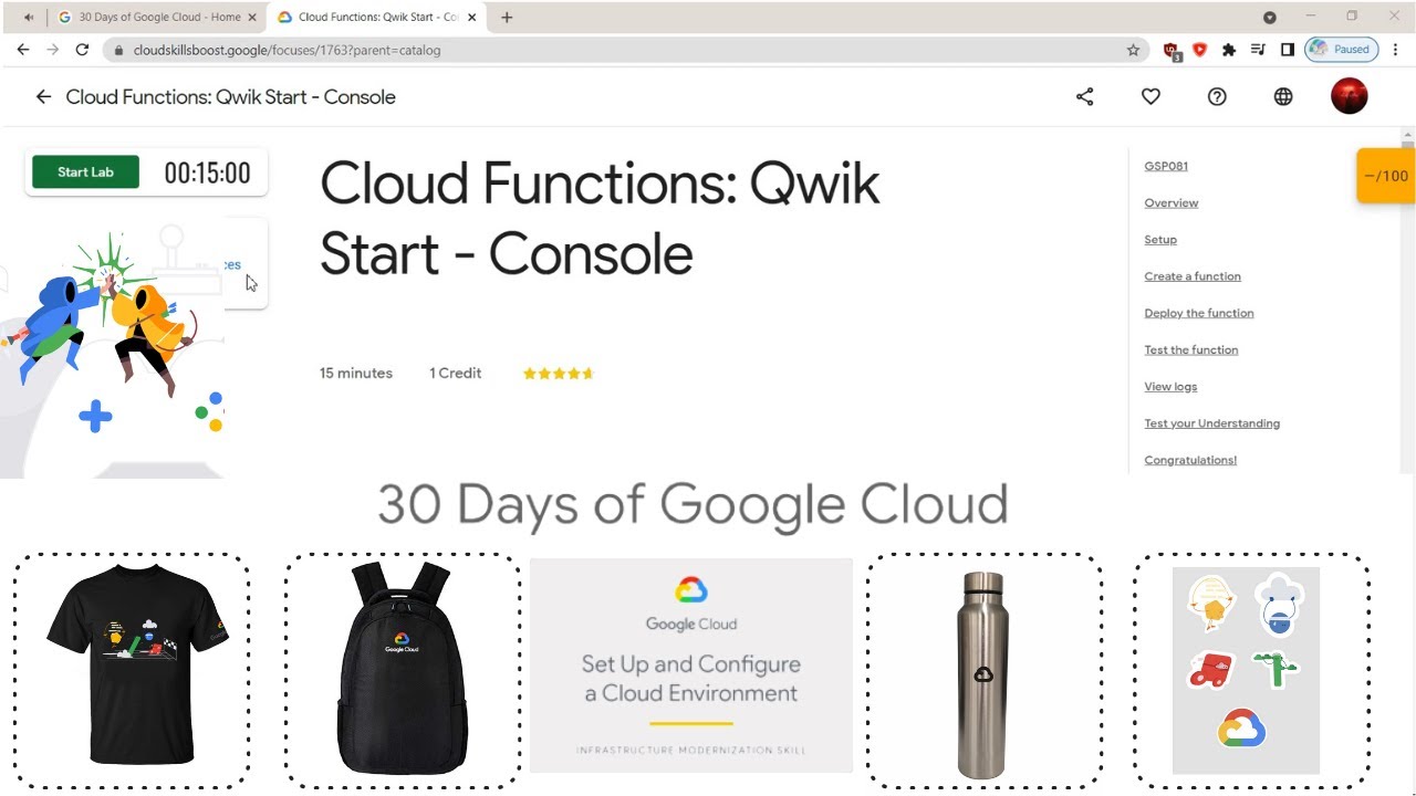 Cloud Functions: Qwik Start - Console | GSP081 | Google Qwiklab | CodeManiac