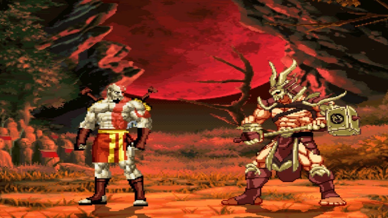 KRATOS vs SHAO KAHN - Final Boss Fight🔥 God of War vs Mortal Kombat Mugen Epic Tribute 2024