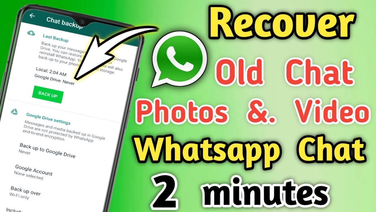 Recover Old Whatsapp Chat In Tamil | How To Recover Old Whatsapp Photos And Video and Chat In Tamil