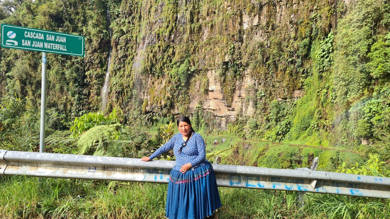 LA CARRETERA DE LA MUERTE (YUNGAS DEATH ROAD) las cascada San Juan La Paz Bolivia | CHOLITA ISABEL