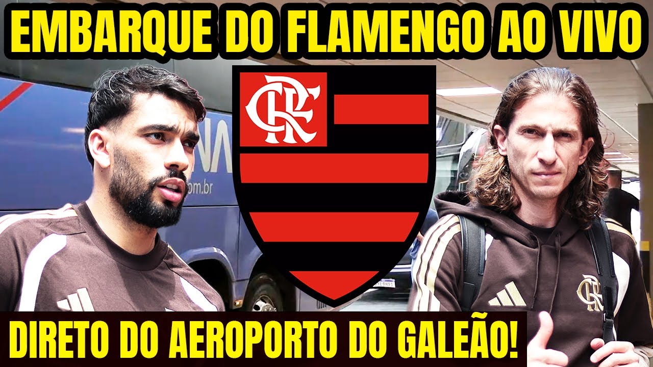 AO VIVO: EMBARQUE DO FLAMENGO A ARGENTINA PARA FINAL DA RECOPA! MENGÃO X LANÚS / DIRETO DO AEROPORTO