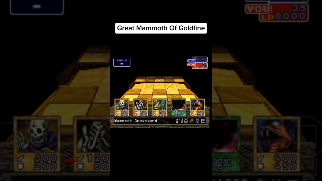 Great Mammoth Of Goldfine #shorts #yugioh #yugiohforbiddenmemories