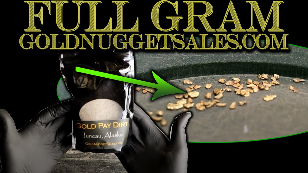 Gold Prospecting at Home # 86 - Goldnuggetsales Juneau, Alaska 1 Gram Guaranteed Gold Paydirt Bag