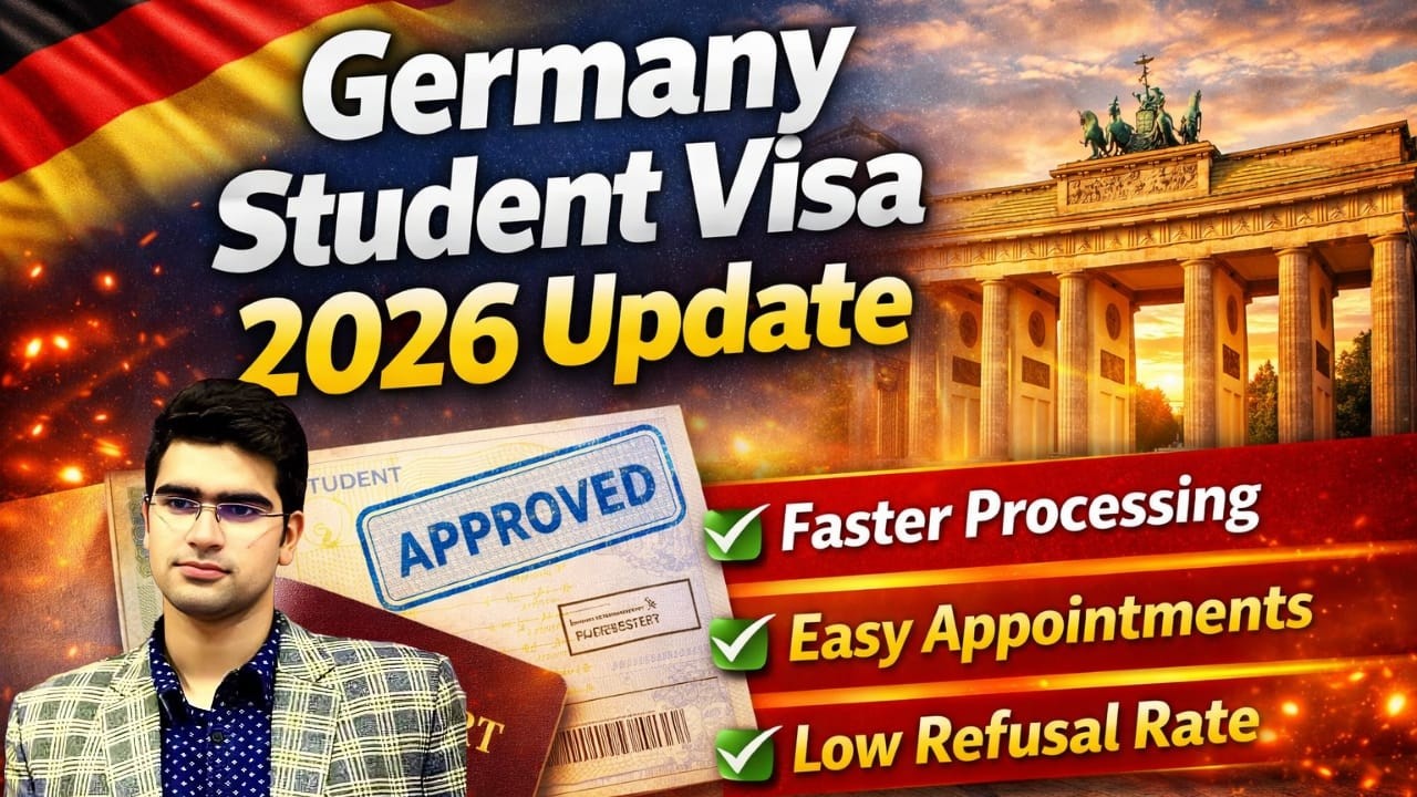 Germany Student Visa 2026 Update | Faster Processing, Easy Appointments & Low Refusal Rate