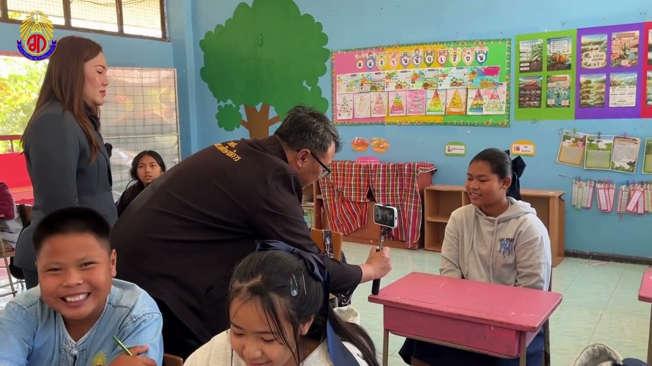 บรรยากาศการประเมินคุณภาพภายนอกของ  สมศ  รอบที่ 5 ในรูปแบบ Virtual Visit โรงเรียนบ้านวังหินเก่าค้อ