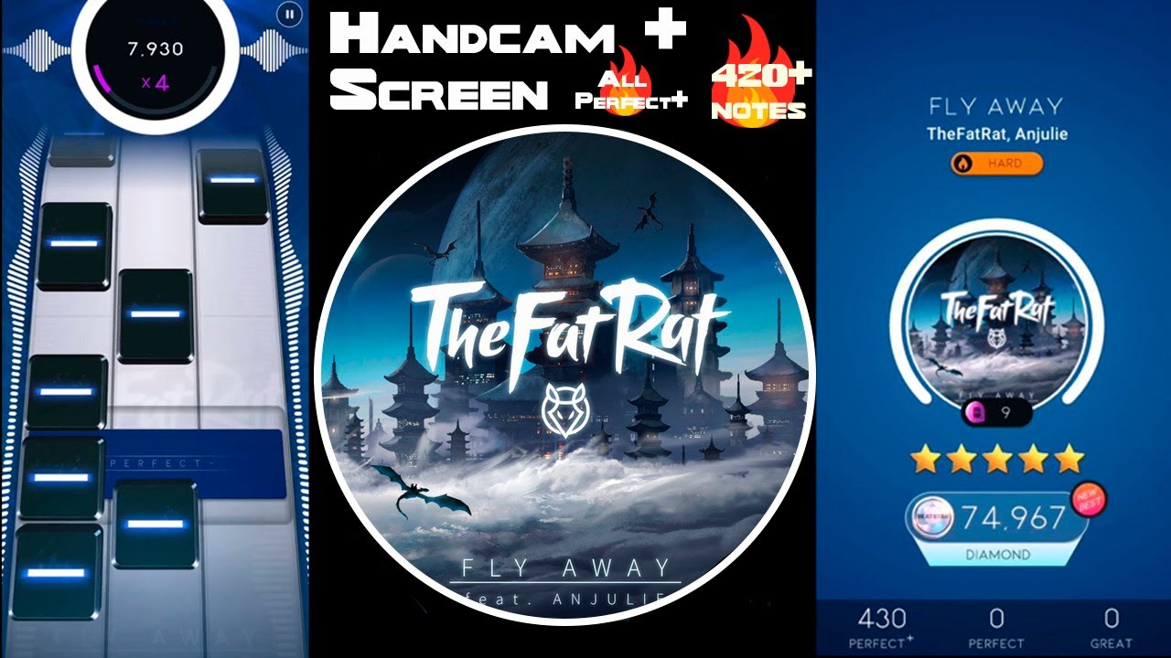 [Beatstar Mod] Fly Away (Hard) | TheFatRat, Anjulie | Handcam + Screen | Custom Song