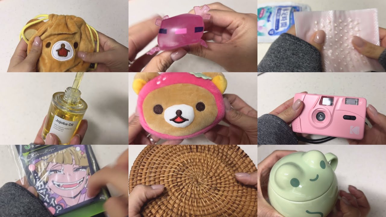 [ASMR] 10분동안 빠르게 100가지 트리거 (100 Fast ASMR Triggers)