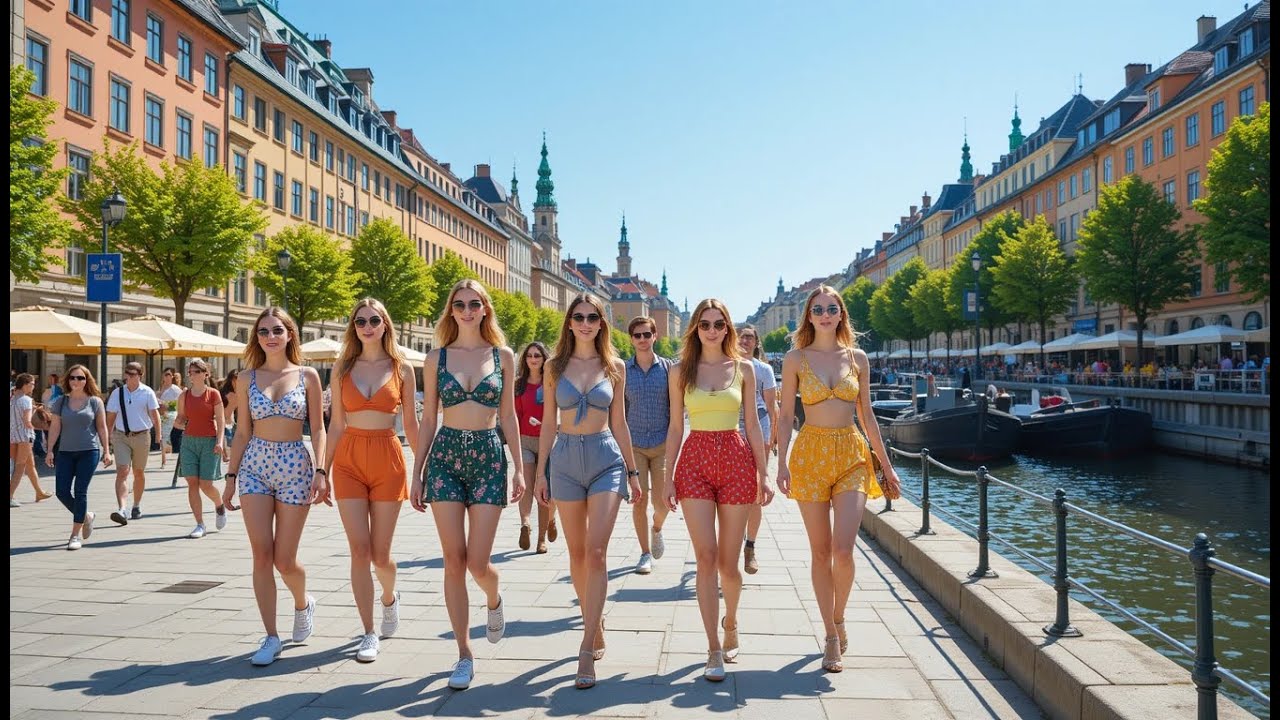 Walking Tour of Sweden in 4K | Stunning Streets, Scenic Views & Nordic Charm
