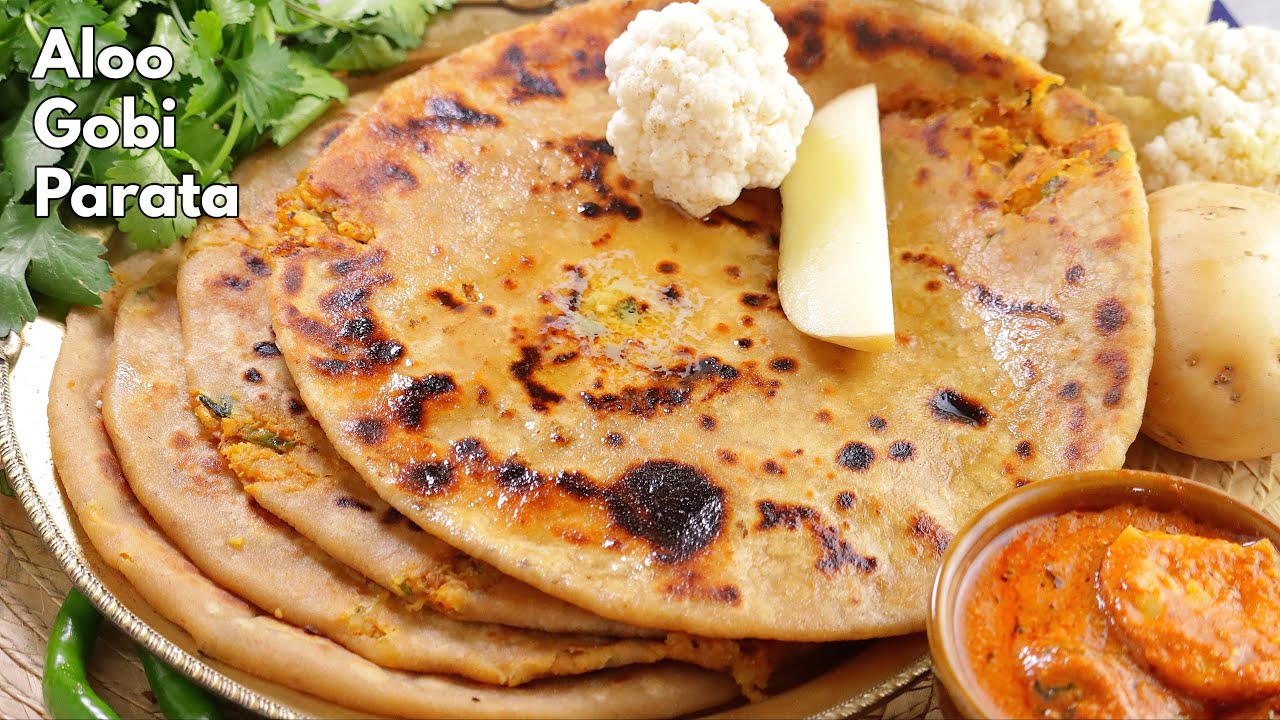 బెస్ట్ ఆలూ గోబీ పరాట | Best Aloo gobi (cauliflower) paratha recipe in Telugu at home  | @VismaiFood