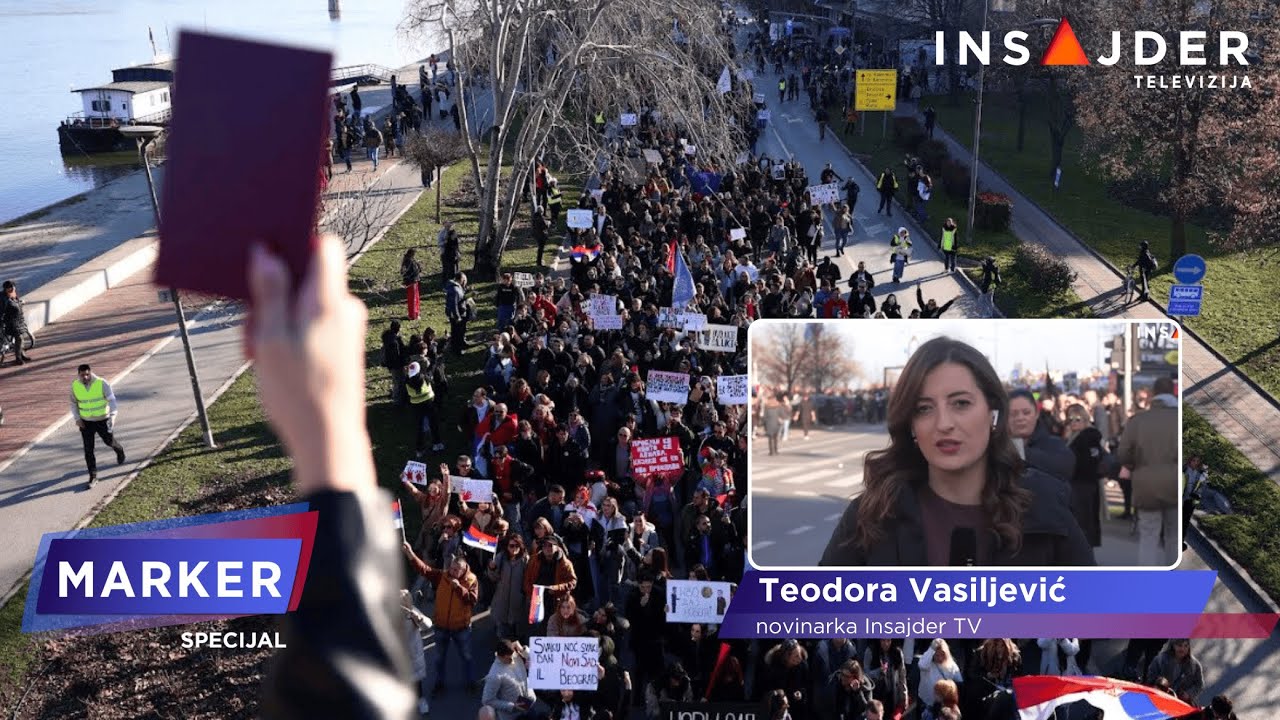 Uključenje reporterke pred dolazak studenata na Varadinski most u Novom Sadu
