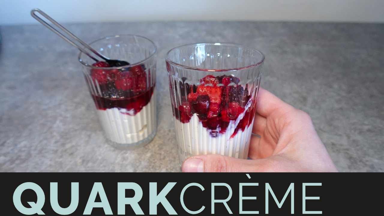 Quarkcrème vegan imitiert 🍦🍓 gesund, einfach, vielseitig | Rezept wie Obstgarten #vegan #dessert 🐮✊🏼