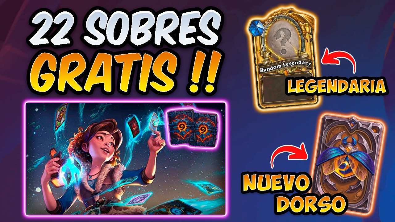 22 SOBRES GRATIS para la NUEVA EXPANSION en DROPS !!│HEARTHSTONE CATACLISMO