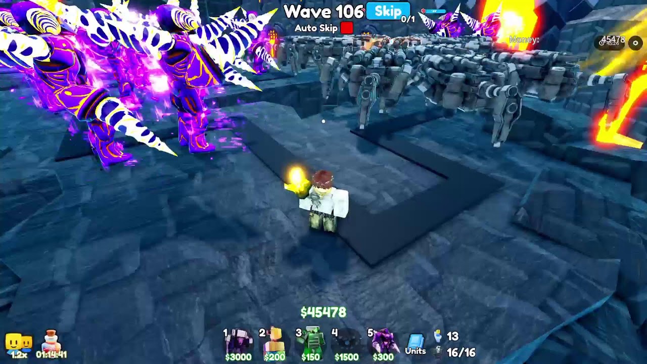 Playing toilet tower defense endless with @jak_him