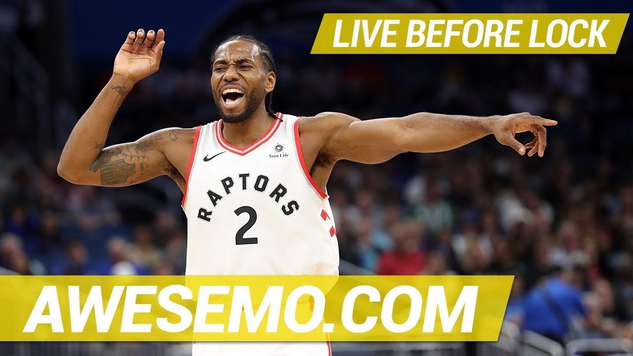Yahoo, FanDuel & DraftKings NBA DFS Live Before Lock - Sun 1/6 - Awesemo.com