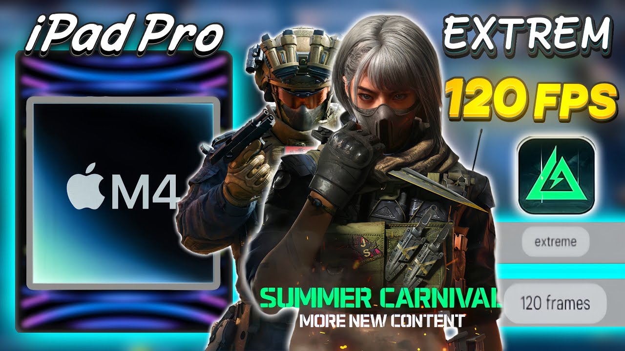 OMG 😱 iPad M4 Max Graphics 120Hz in Delta Force Mobile !