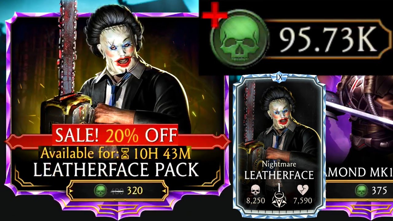 I SPENT 95,000 SOULS! | Leatherface Pack Opening! | Best Pack?! | MK Mobile | Nightmare Leatherface