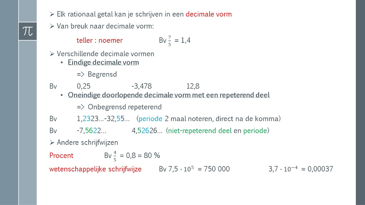 van rationaal naar re&euml;el getal