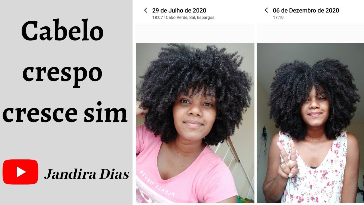 CRESCIMENTO CAPILAR | COMO FIZ MEU CABELO CRESPO CRESCER EM 4 MESES