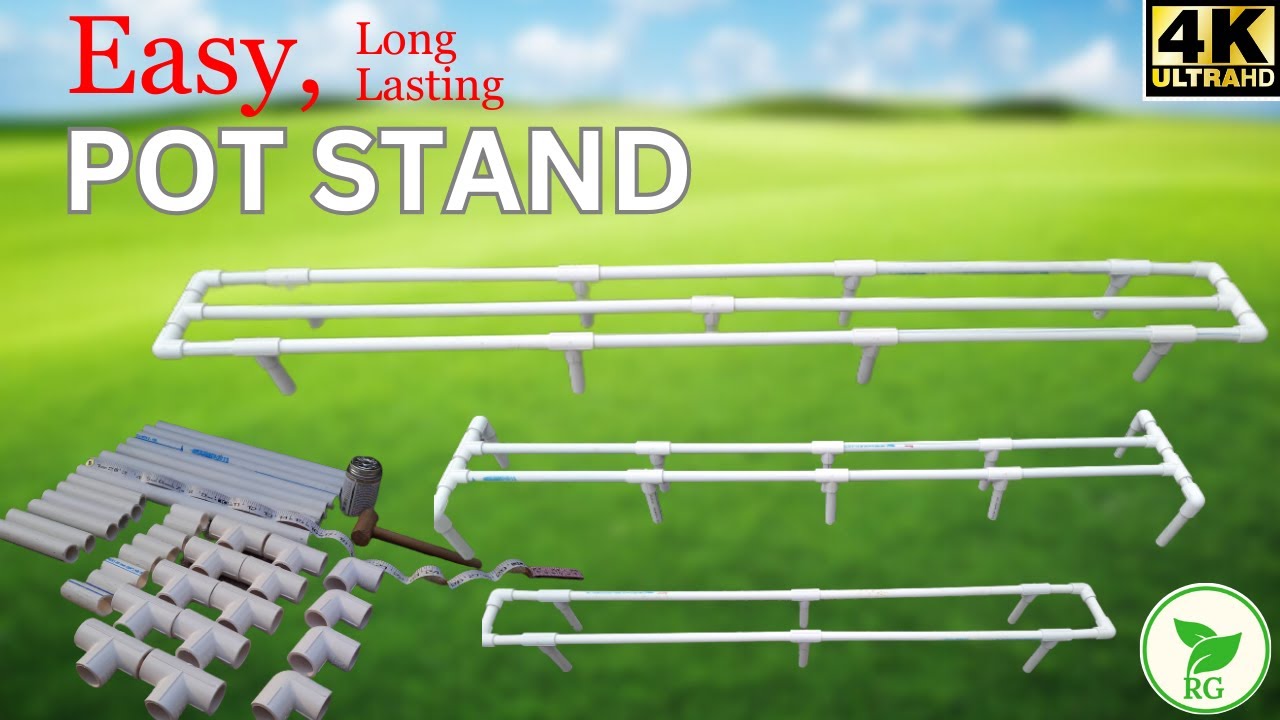 Don't Buy, DIY! Easiest PVC Pot Stand You've Ever Seen | কম সময়ে সহজে তৈরি করুন টেকসই পট স্ট্যান্ড