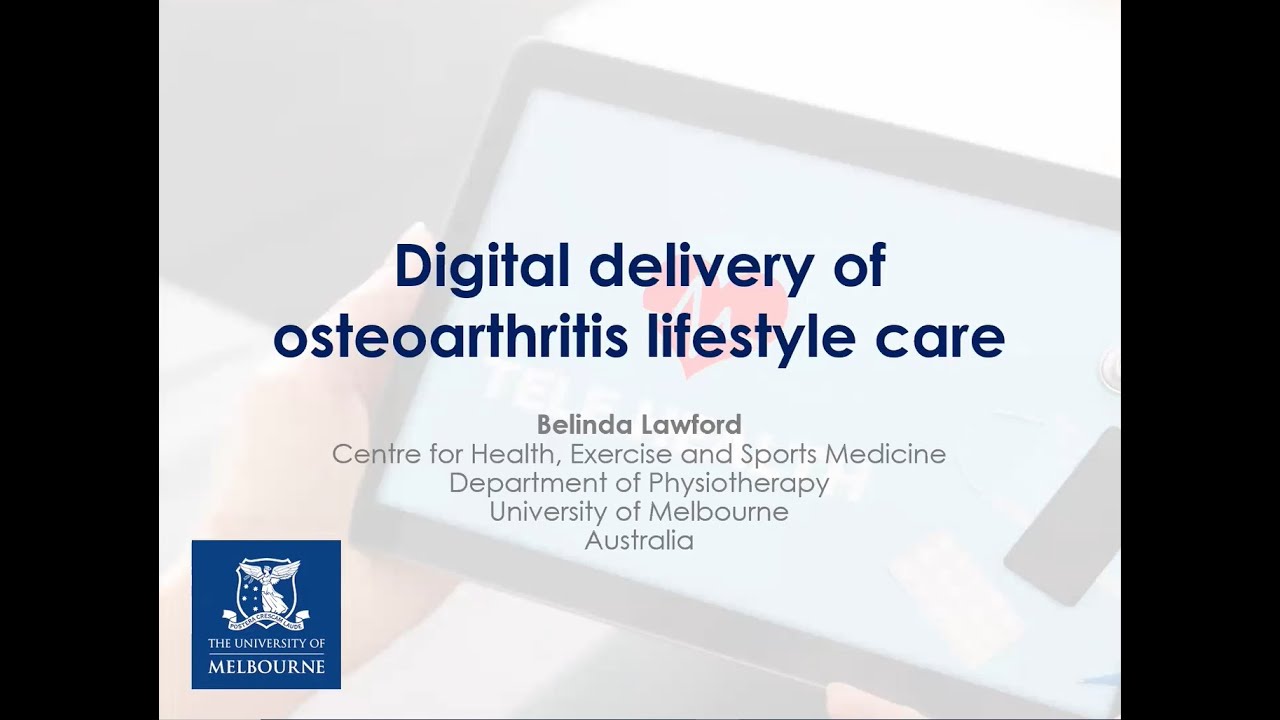 Digital delivery of osteoarthritis lifestyle care