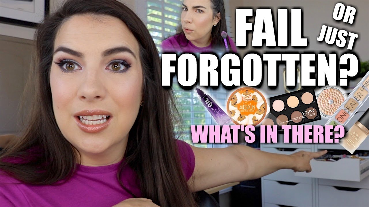 BACK OF MY DRAWER Makeup Look Challenge + Bonus Declutter