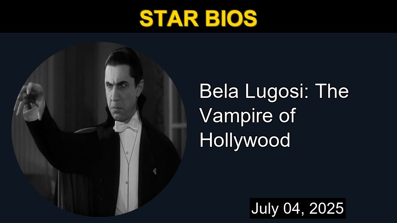 Bela Lugosi: The Vampire of Hollywood | Star Bios