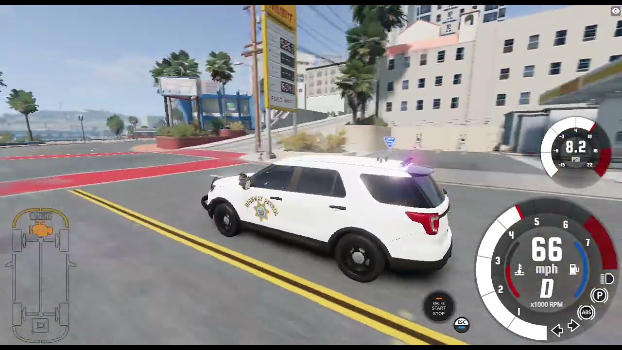 Patrolling The City as CHP (with pursuits)