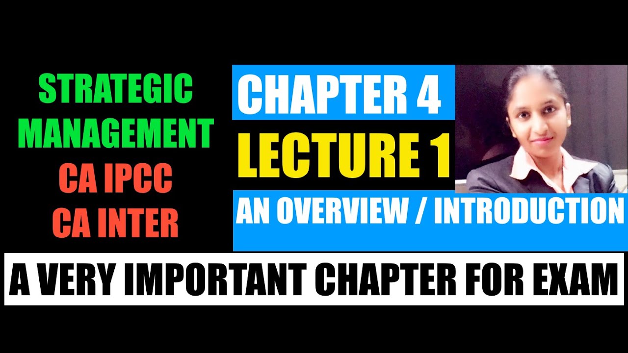 CA IPCC CH 4 | CA INTER CH 4 |CORPORATE STARETEGY | overview | intro to Start ch | 