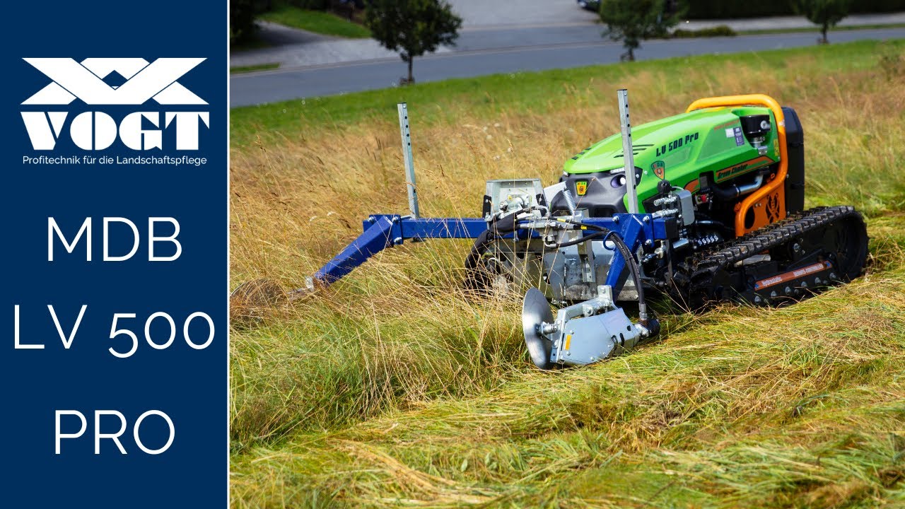 M&auml;hraupe mit Doppelmesser-M&auml;hwerk & Pick-UP Schwader - MDB LV500 PRO
