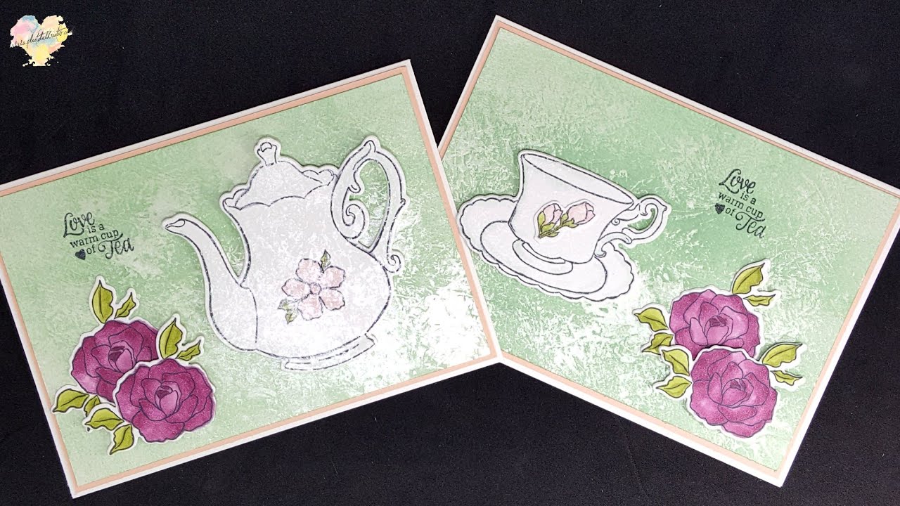 Faux - Mother of Pearl Technique mit Stampin' Up! Tea Together
