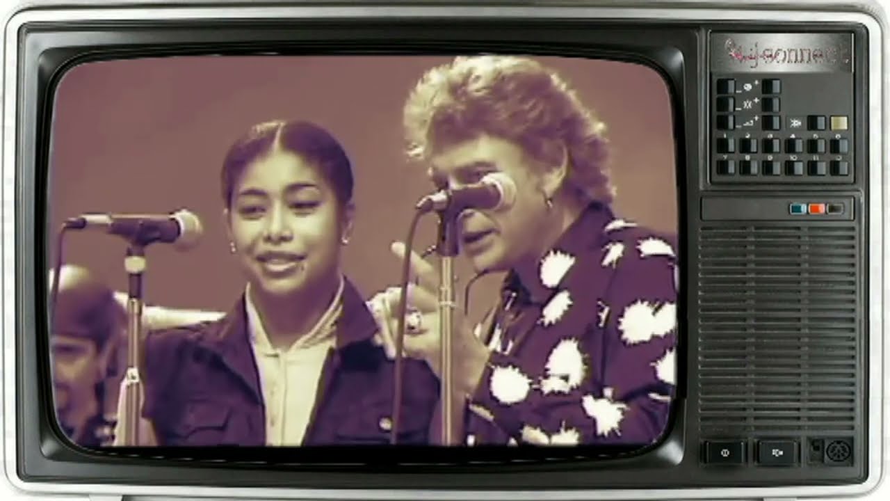 Johnny Hallyday en duo avec Tanya St Val  