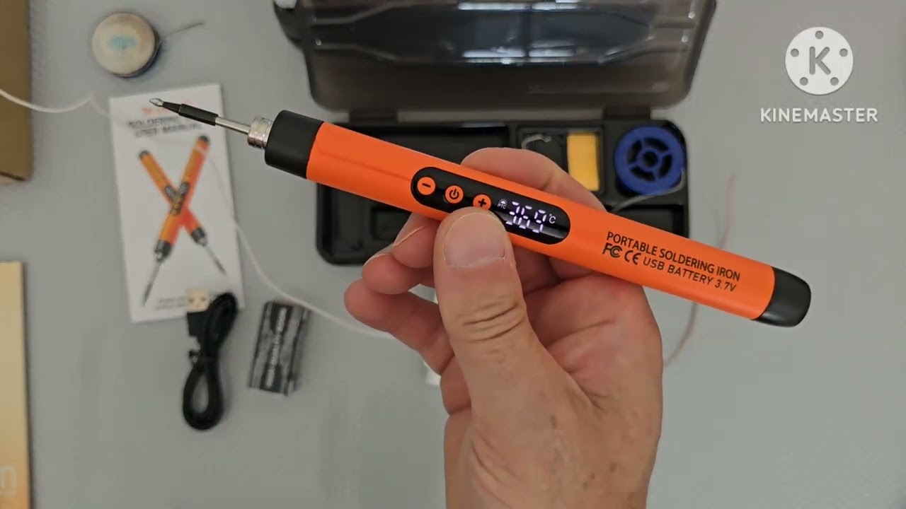 Temu battery solderin iron with LCD