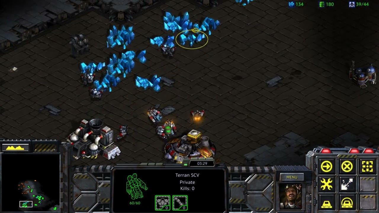 Starcraft Remastered: Terran 08 The Big Push - Record Speedrun 09:29