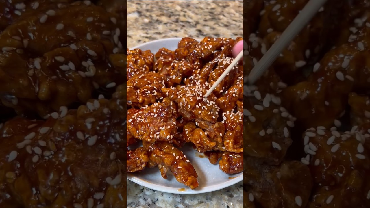 Crispiest sesame chicken 🐔