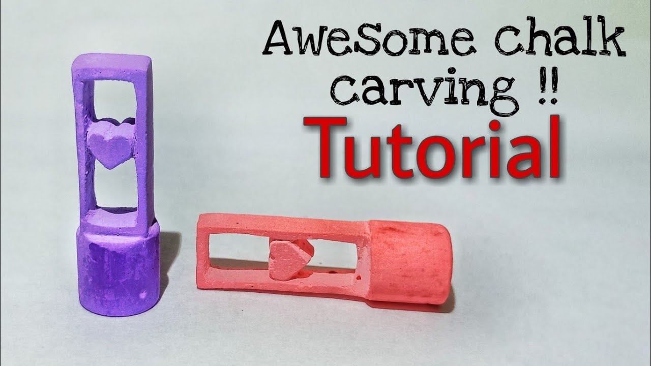 The Best Chalk Carving Heart Tutorial | Chalk Carving For Beginners |Heart Inside A Frame |Artbeats