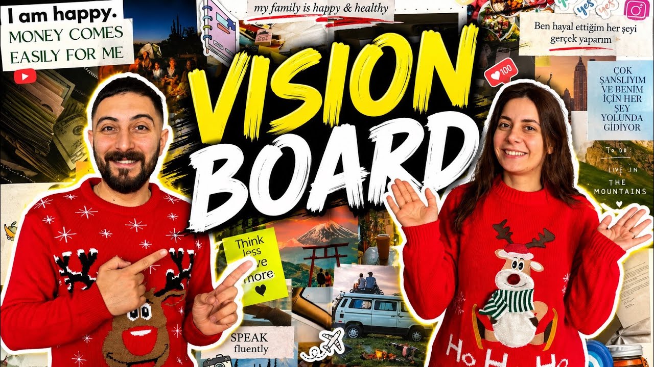 2026 Vision Board Hazırladık! | Hayaller, Rotalar, Hedefler