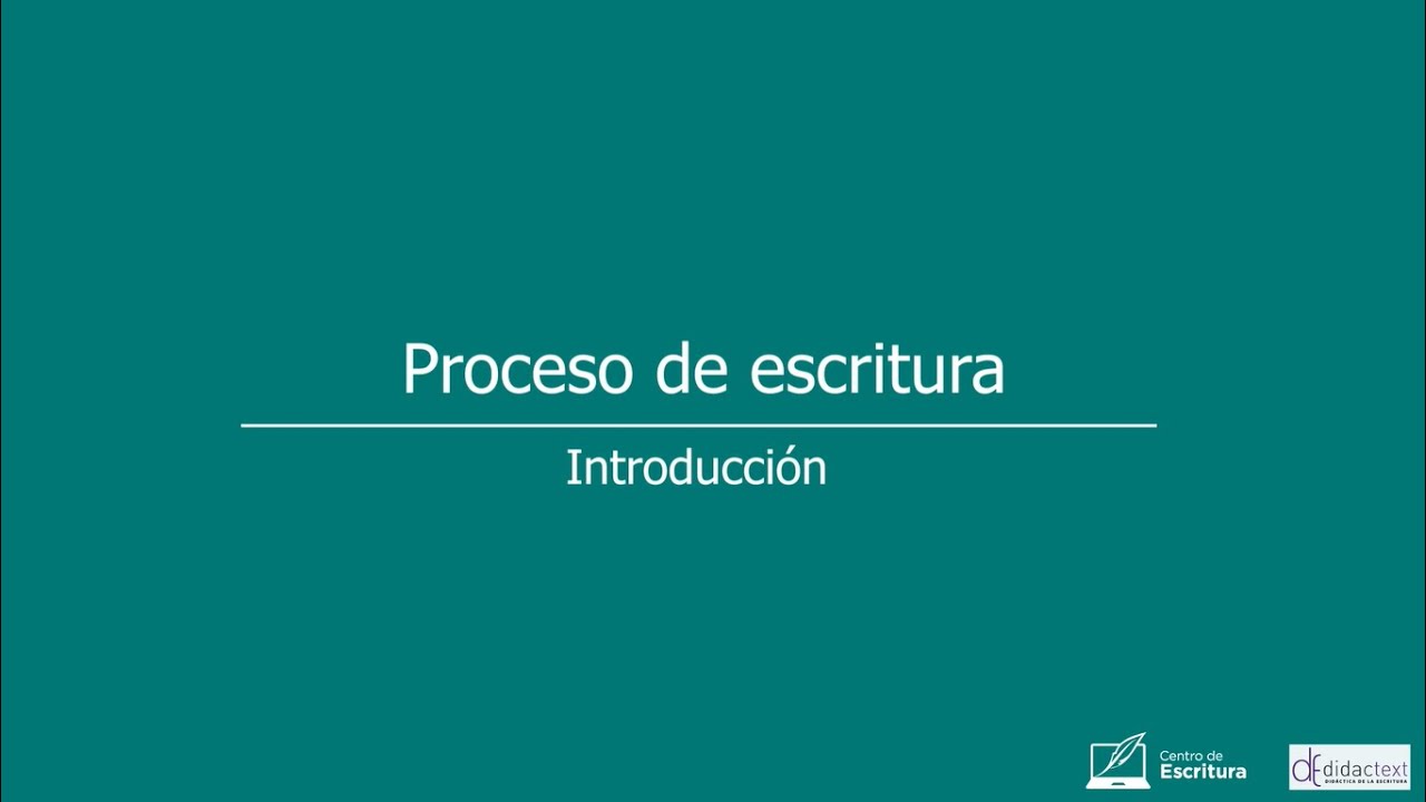 Proceso de escritura