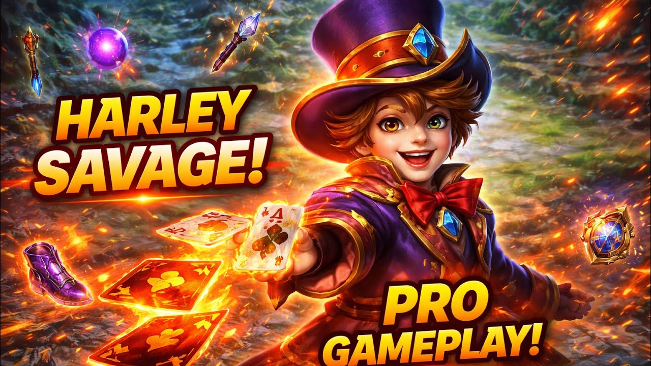 HARLEY SAVAGE GAMEPLAY! 🔥 INSANE BURST DAMAGE (MLBB)