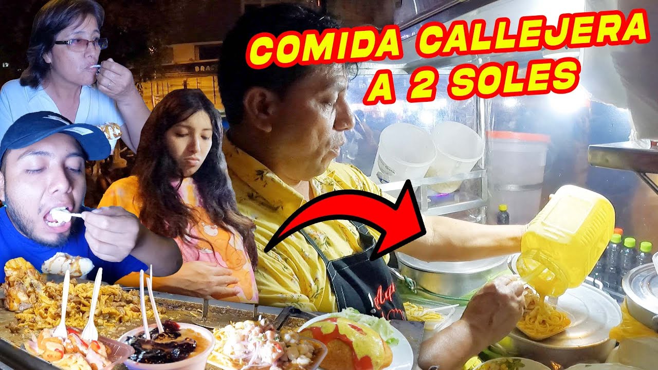 COMIDA CALLEJERA a S/2.00 SOLES en la PLAZA CIVICA | DELÍCIOSO Y SÚPER BARATO 😋🍲🍗