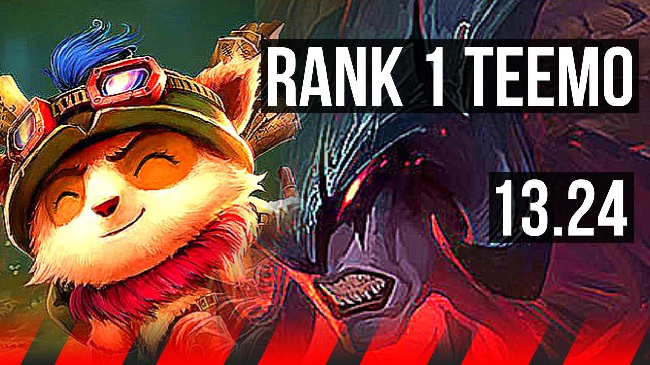 TEEMO vs AATROX (TOP) | Rank 1 Teemo, 1600+ games, Dominating | NA Challenger | 13.24