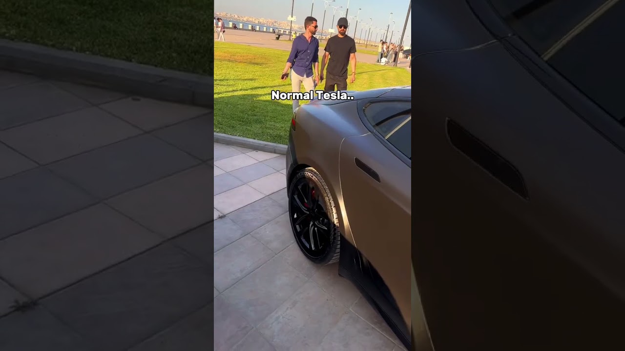 Tesla S Plaid 🥶😱💀tt:elvinnsl#telsa #elonmusk
