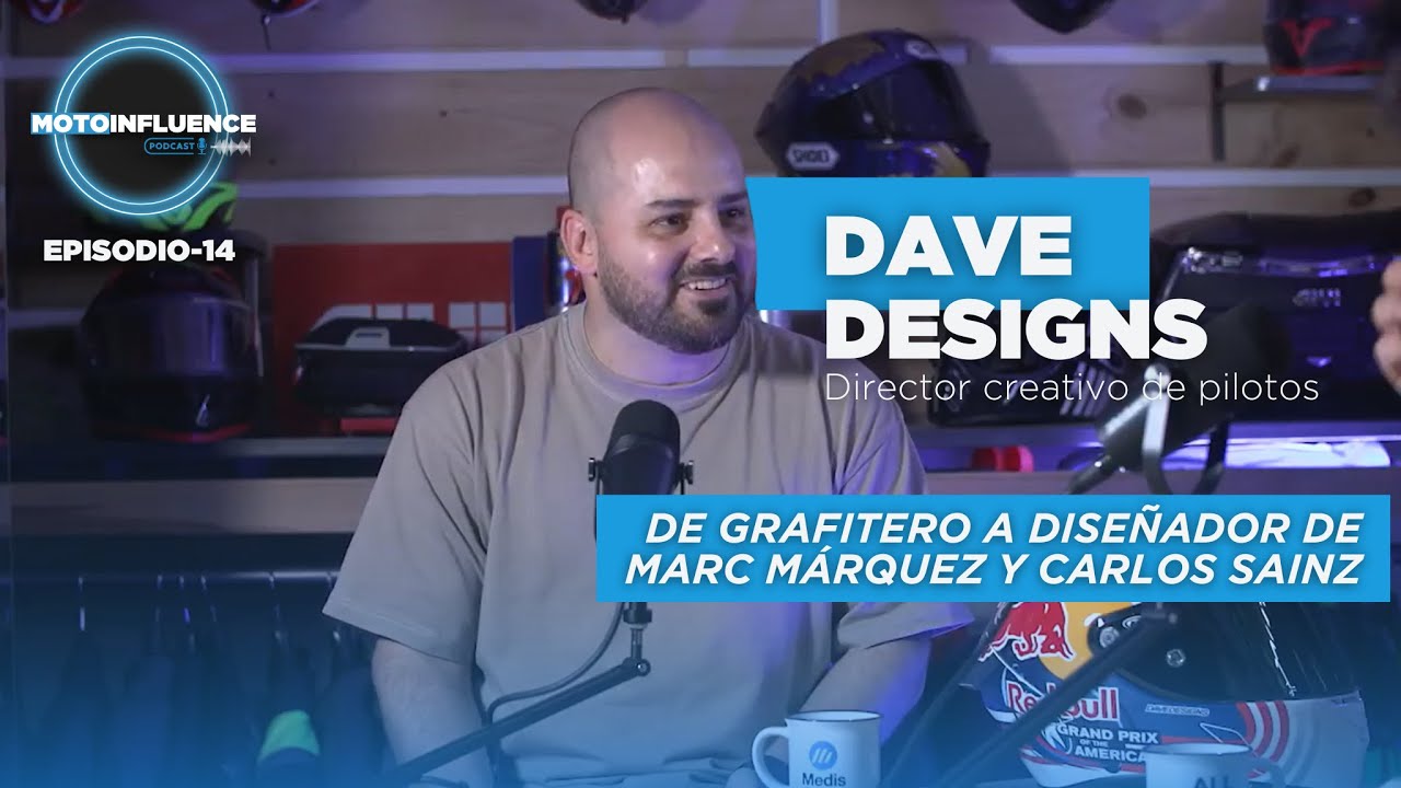 Dave Designs: De grafitero a dise&ntilde;ador de Marc M&aacute;rquez y Carlos Sainz