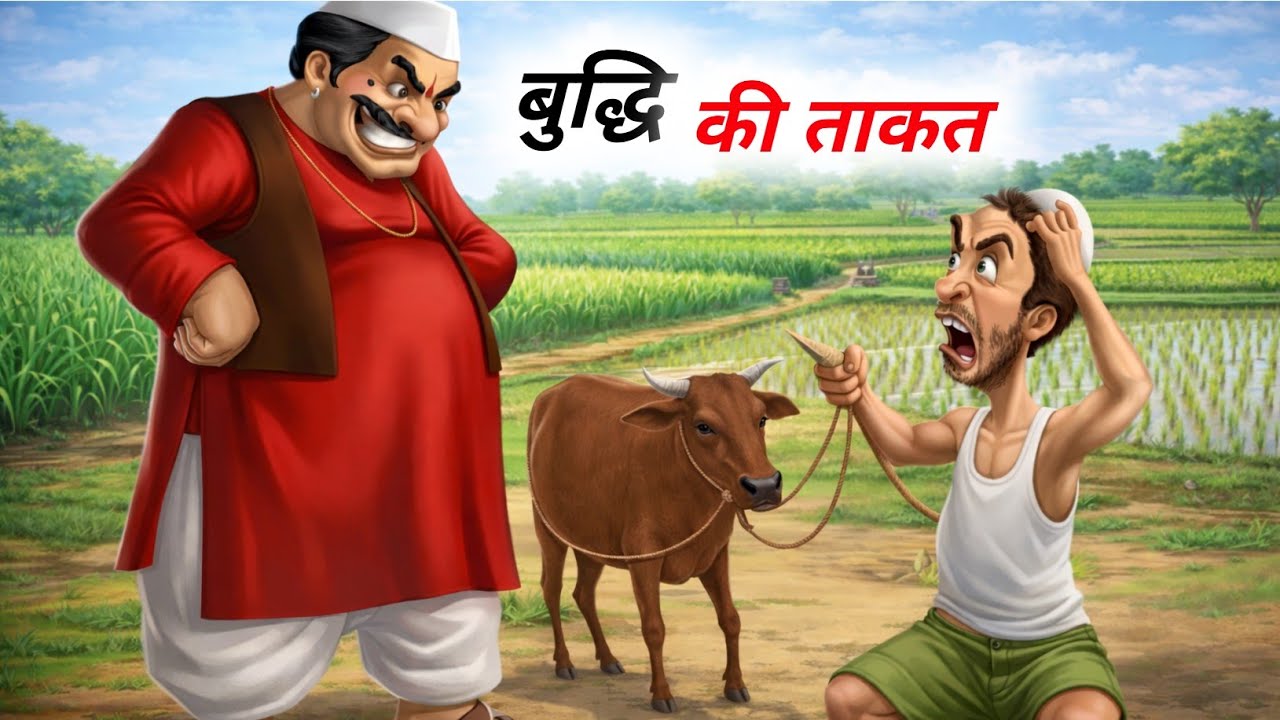 बुद्धि की ताकत | किसान की होशियार बेटी और लालची जमींदार | Hindi Moral Story