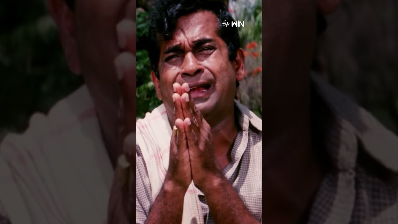 Meena slaps Brahmanandam Hardly 😄😄#abbaigaru