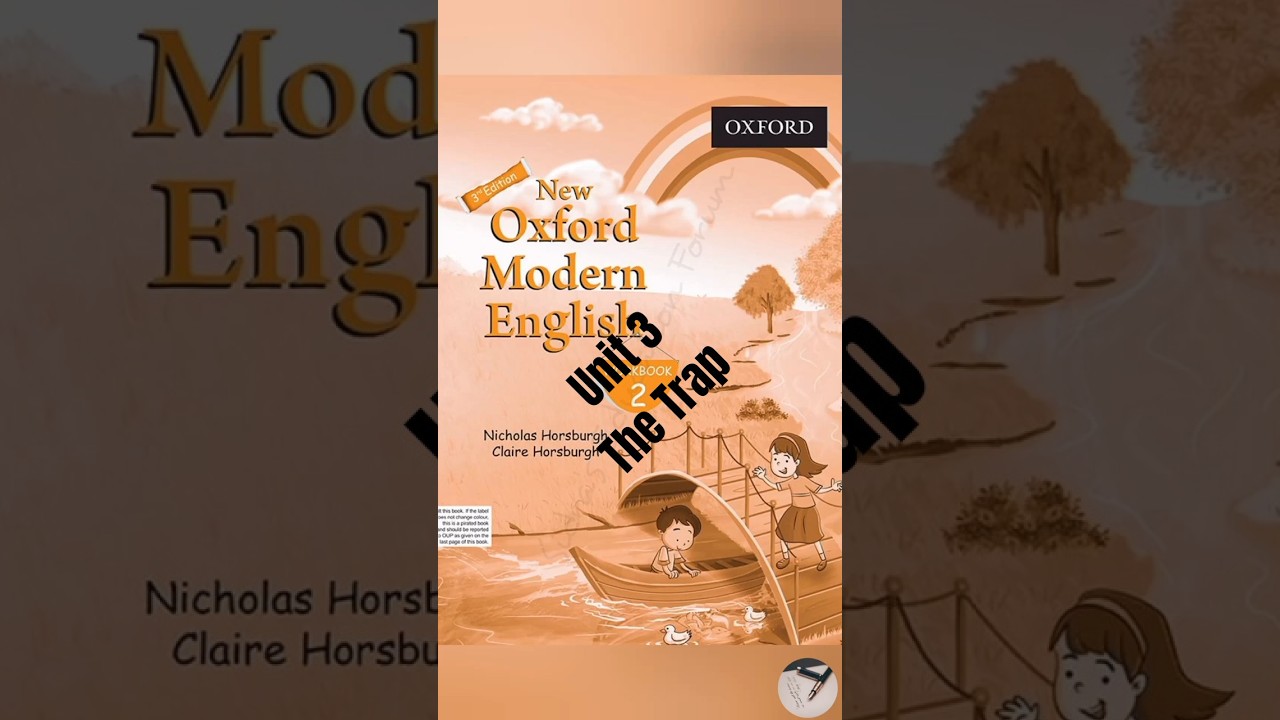The Trap || Oxford Modern English Class 2 WorkBook Chapter 3 #engl #englishteaching