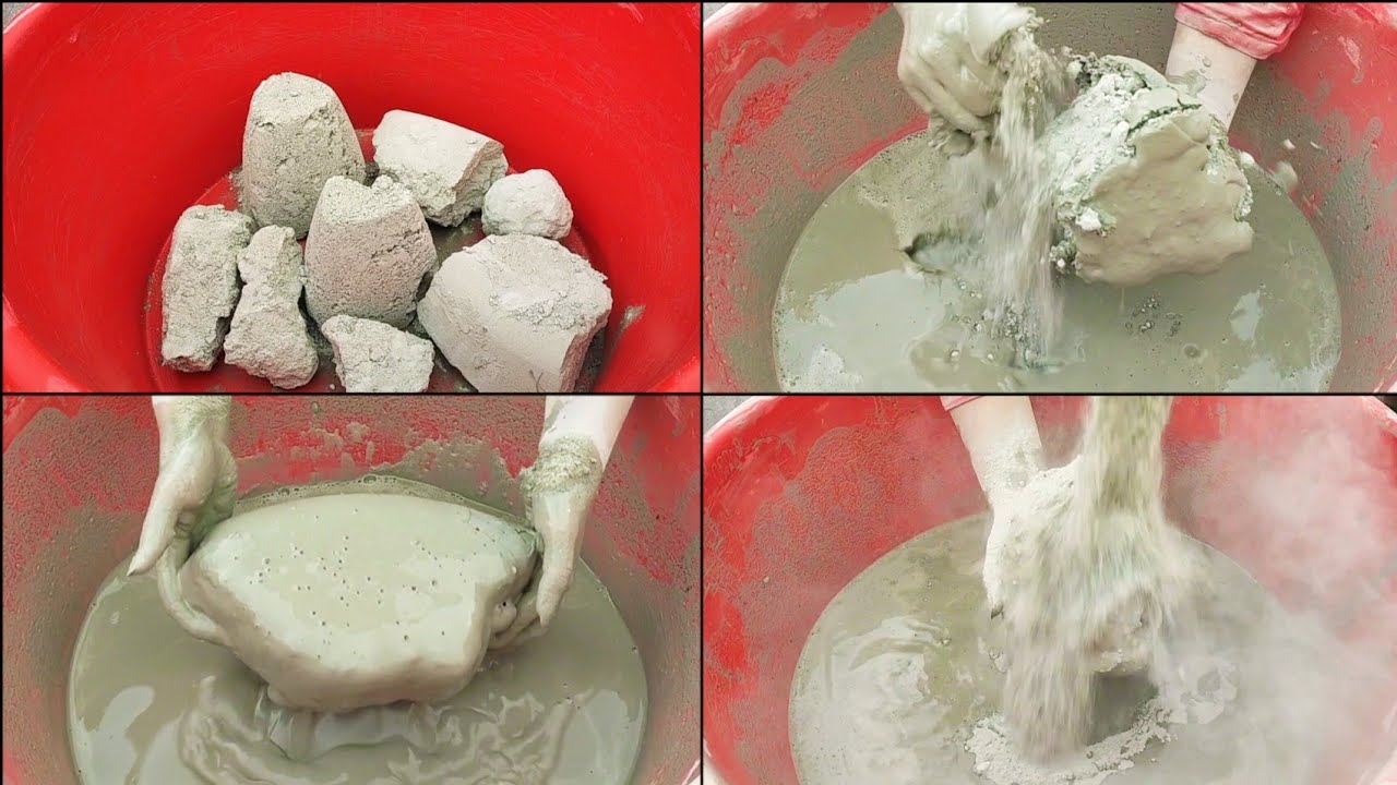 ASMR:new super dusty soft snappy multani mitti dirt crumble dry+water 🤤💯