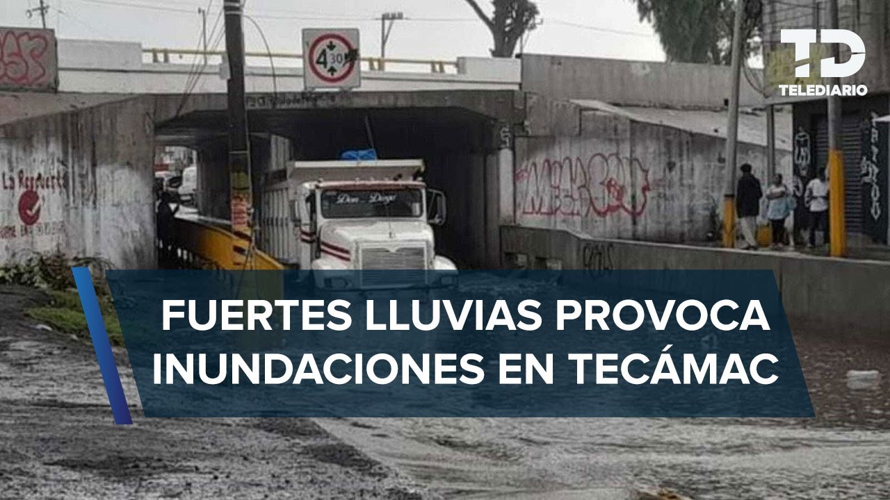 Por fuertes lluvias, se registran inundaciones y afectaciones en viviendas de Tecámac, Edomex