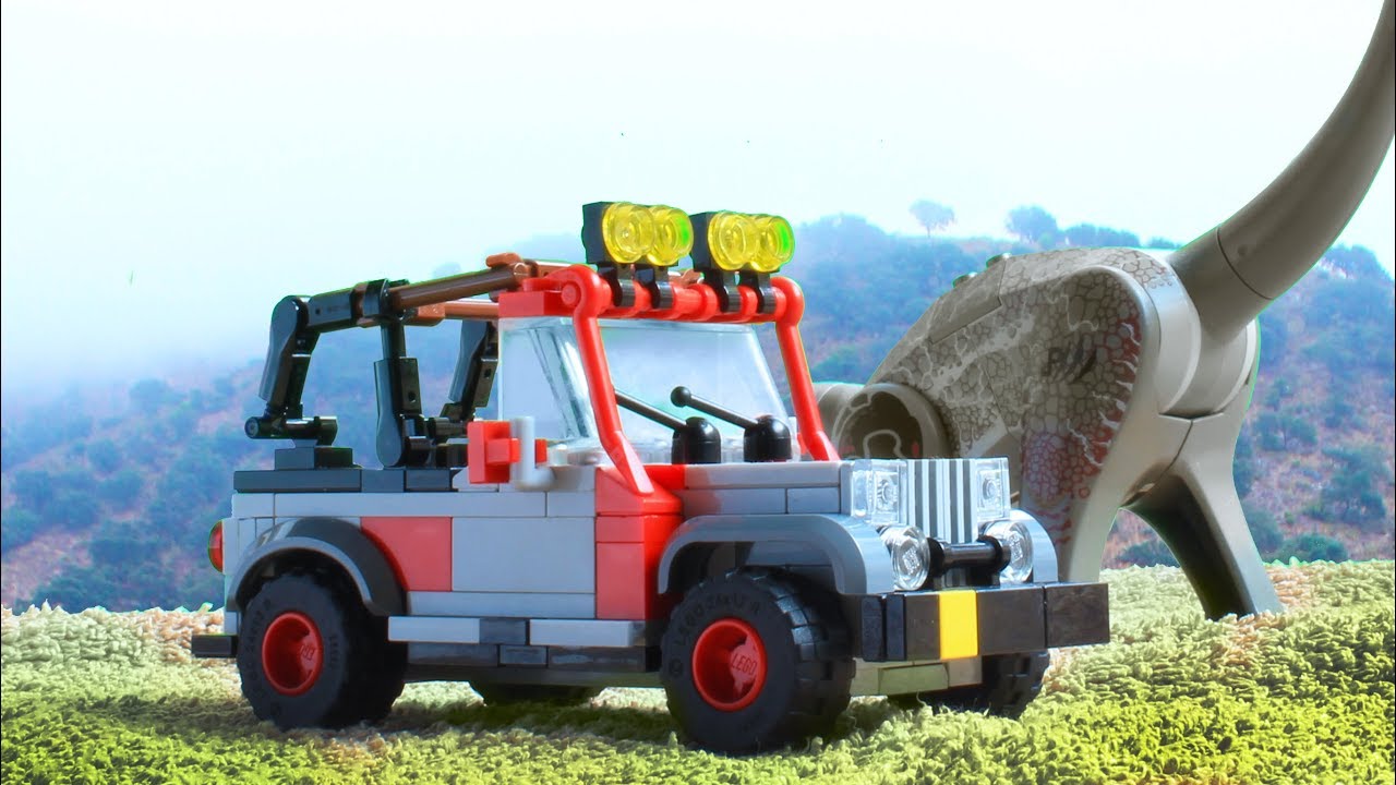 Lego Jeep Wrangler from Jurassic Park MOC
