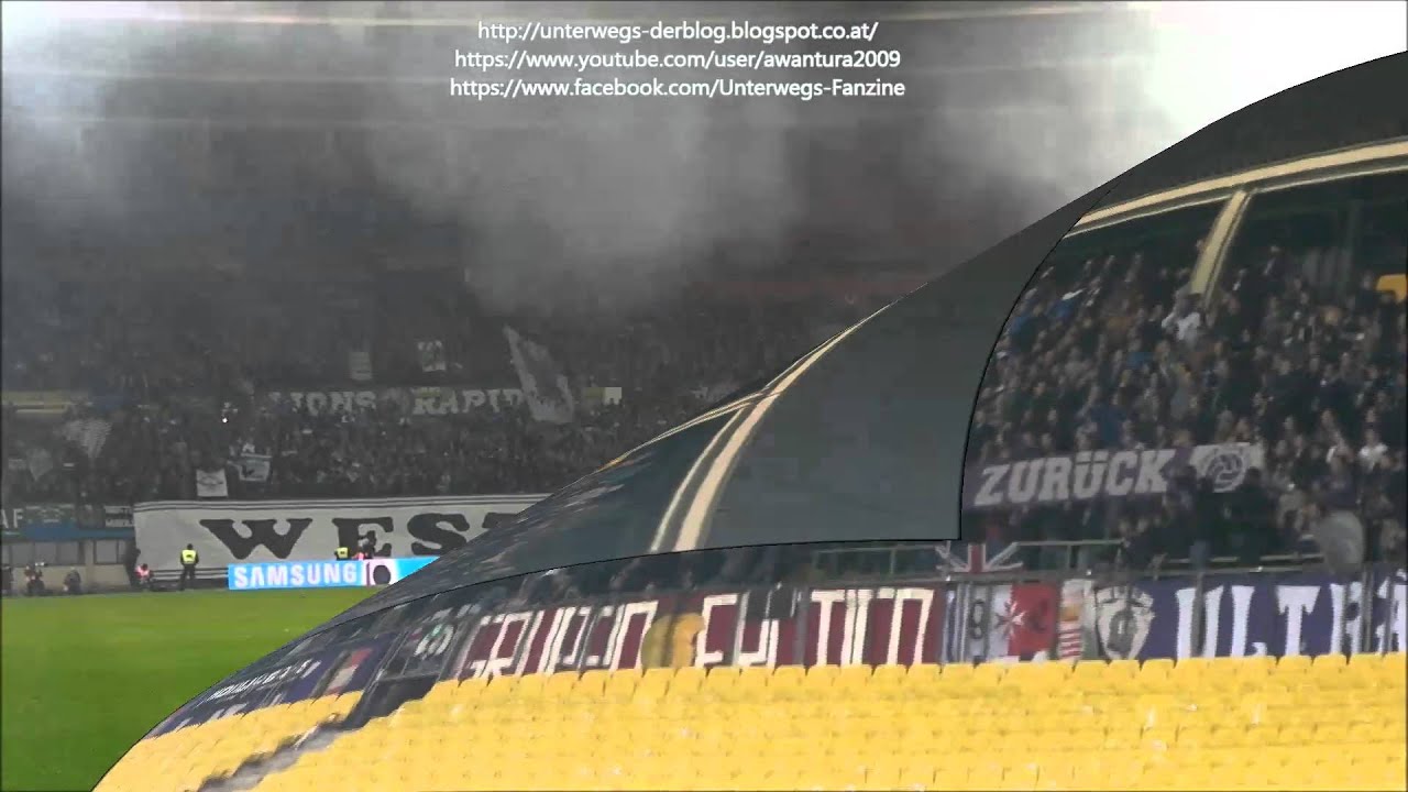SK Rapid Wien - SV Austria Salzburg 2015/16 CUP (Tifo Block West, Tifo Ostkurve, Tifo Curva Viola)